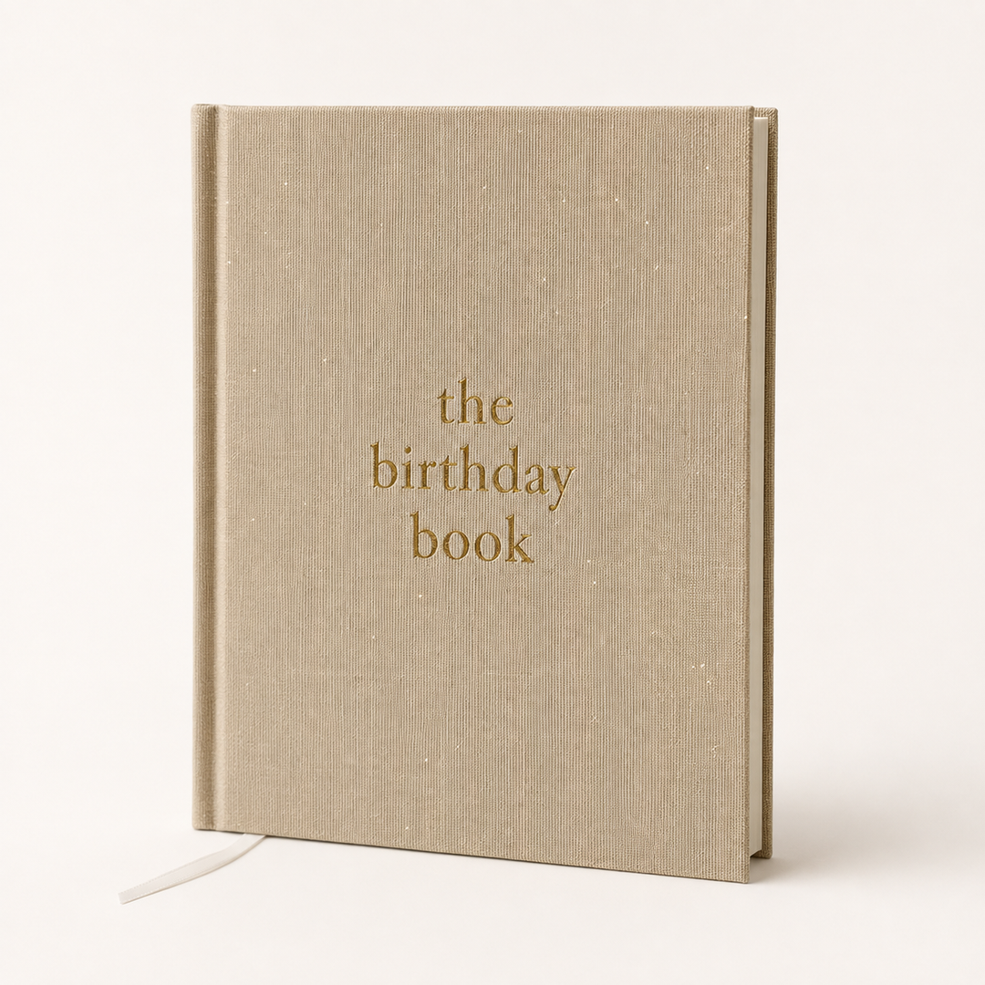 Birthday Memory Book – Birthday Guest Book w/Gold