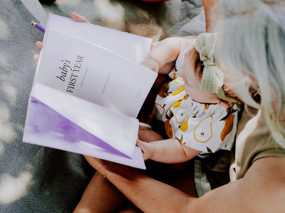 Baby's First Year Memory Book & Photo Album | Cream