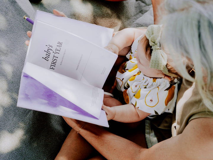 Baby's First Year Memory Book & Photo Album | Cream