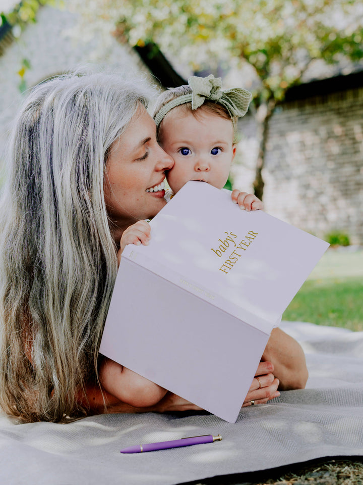 Baby's First Year Memory Book & Photo Album | Cream
