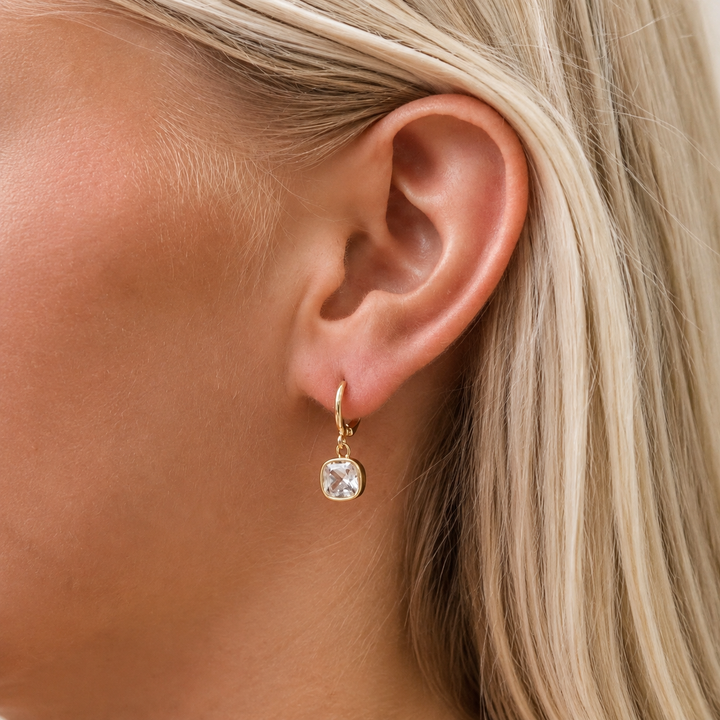 ISLA SQUARE DROP EARRINGS