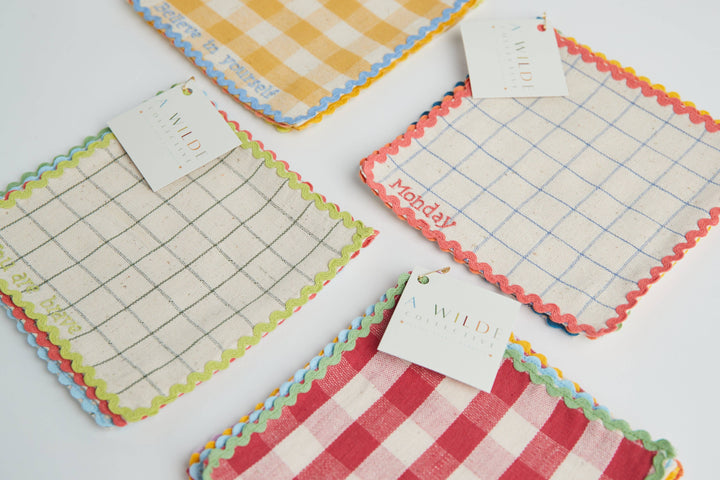 Handwoven You Are Loved Lunchbox Napkins- 5 Piece Set