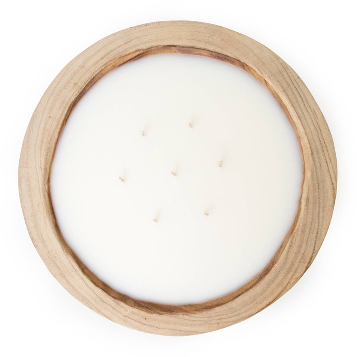 Paulownia Wood Round Candle (Local Delivery Only)