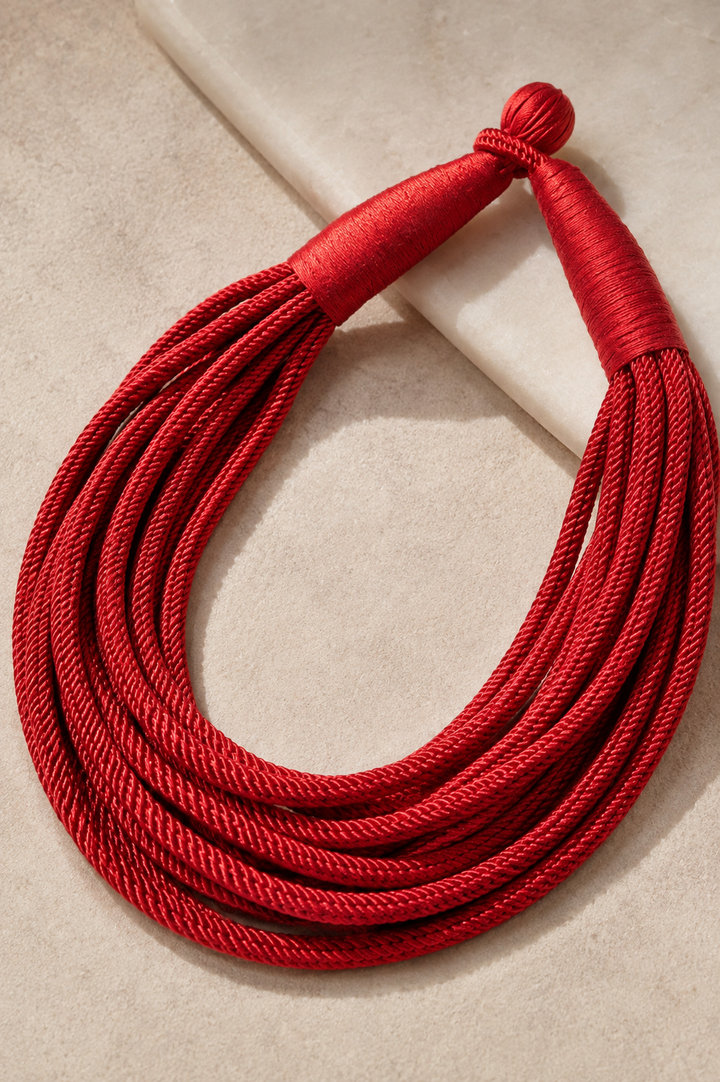Game Day Red 8-Strand Necklace