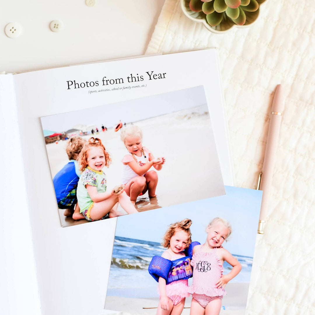 Baby & Childhood Memory Book | Baby Photo Album: Off-White
