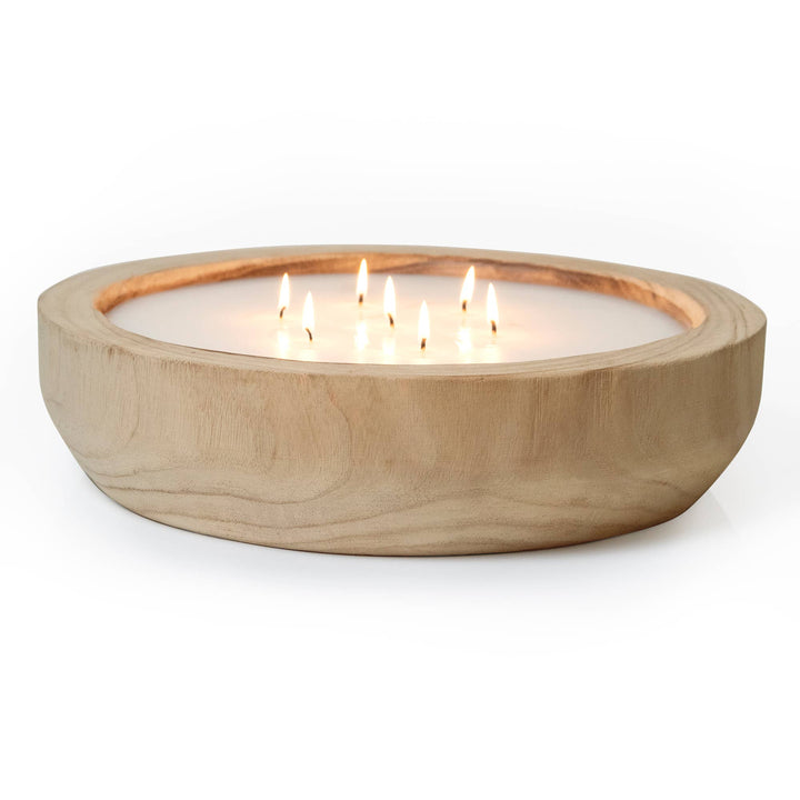 Paulownia Wood Round Candle (Local Delivery Only)