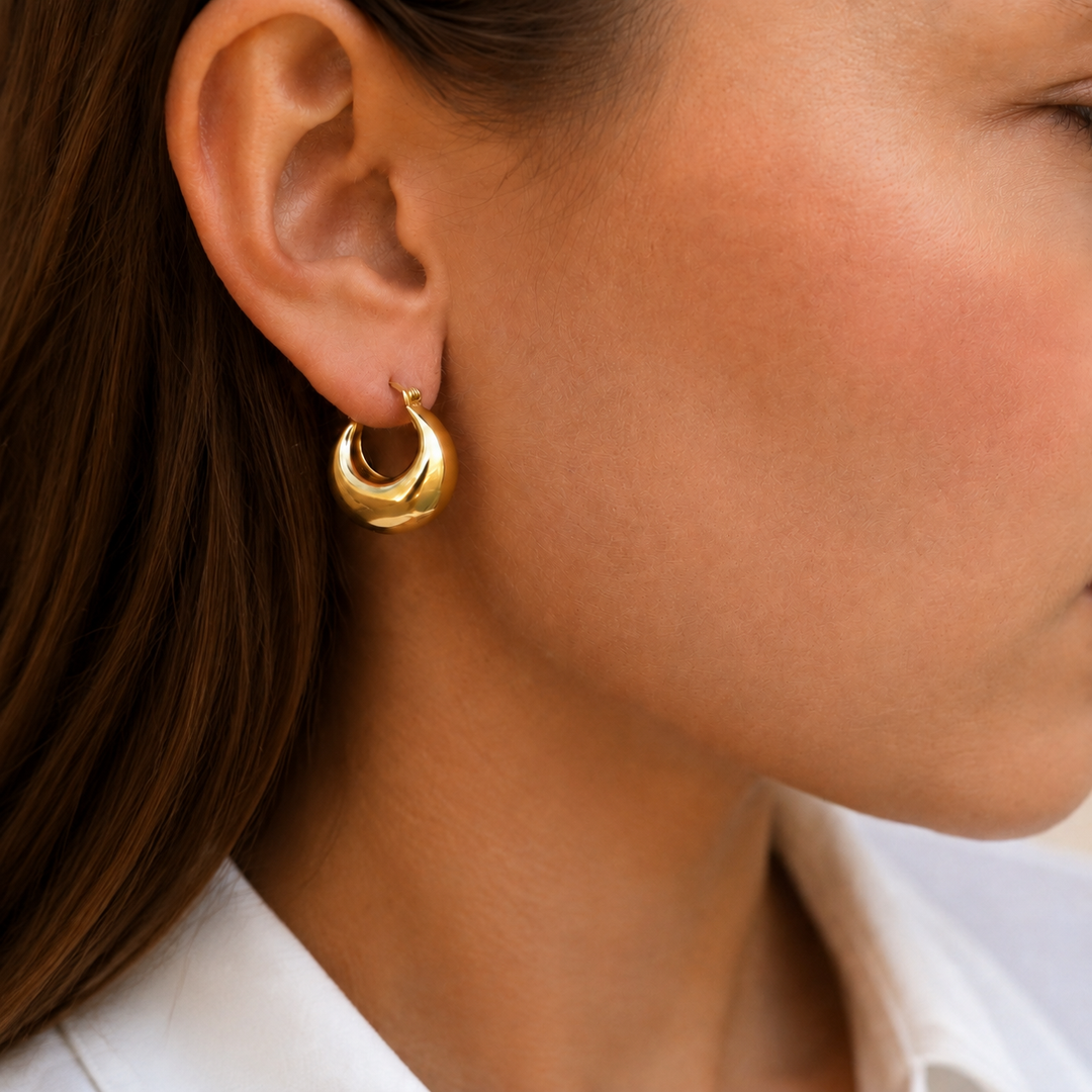 COCO CHUNKY HOOP EARRINGS