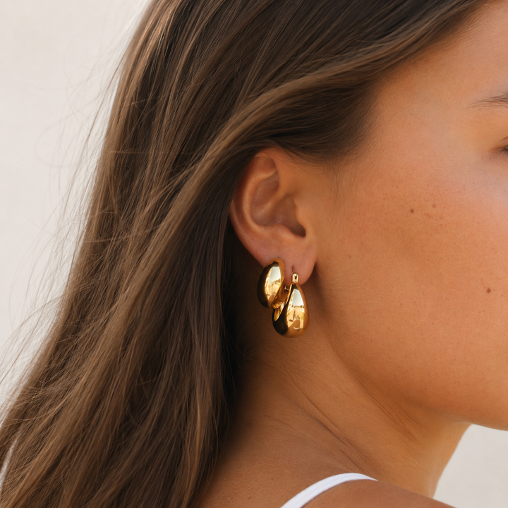 COCO CHUNKY HOOP EARRINGS