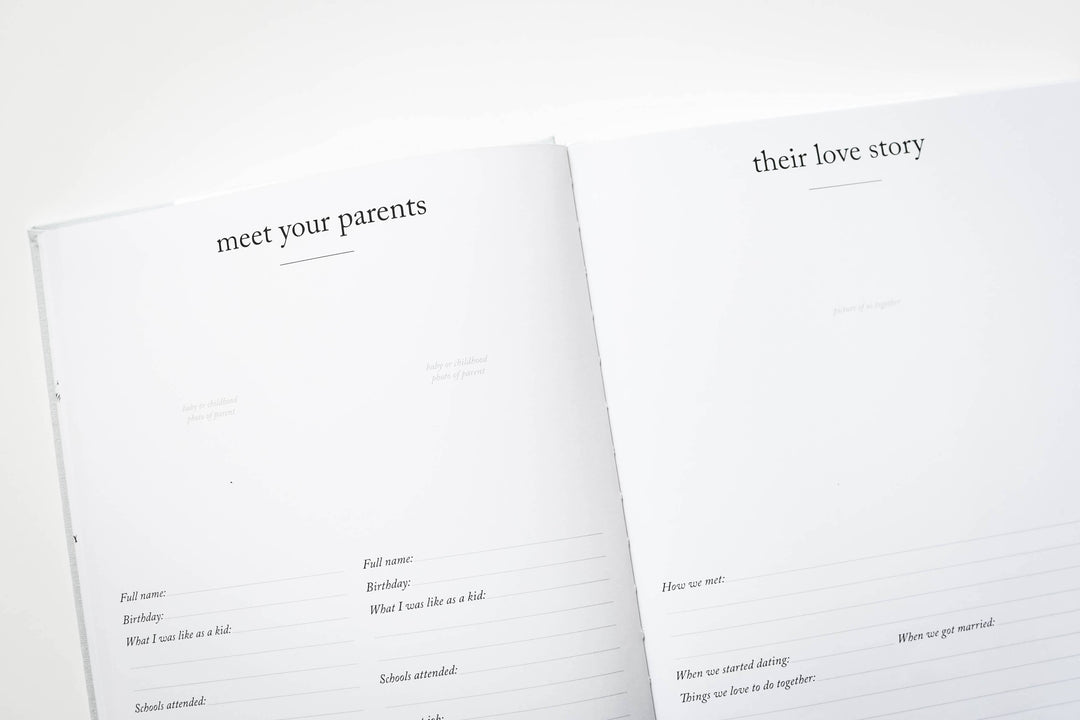 Baby's First Year Memory Book & Photo Album | Cream