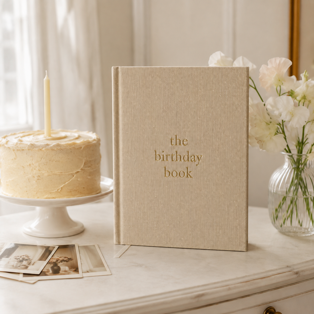 Birthday Memory Book – Birthday Guest Book w/Gold