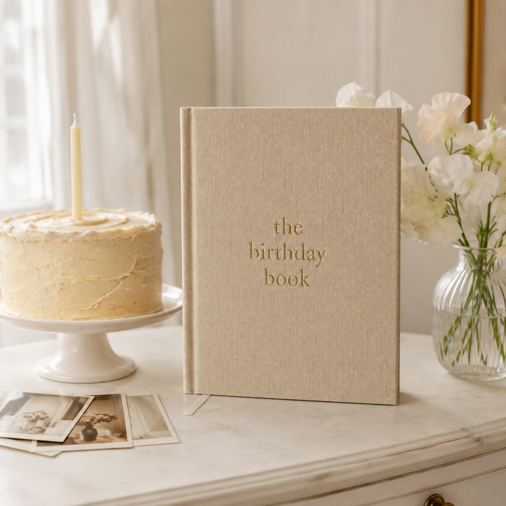 Birthday Memory Book – Birthday Guest Book w/Gold