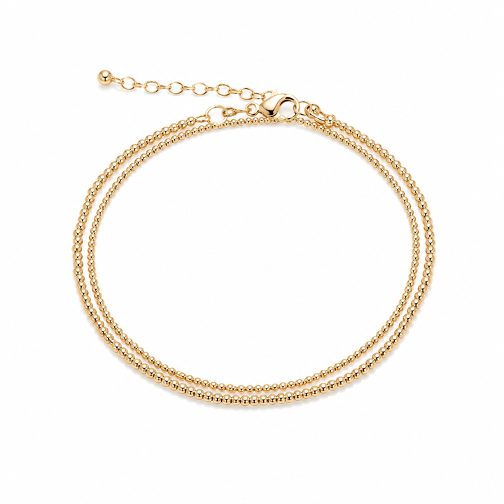 GOLD FILLED DOUBLE WRAP BRACELET
