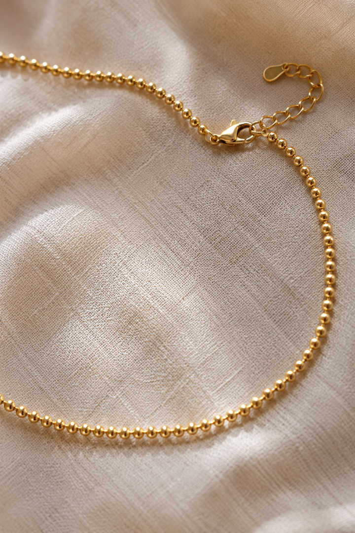 GOLD FILLED BEADED CHAIN