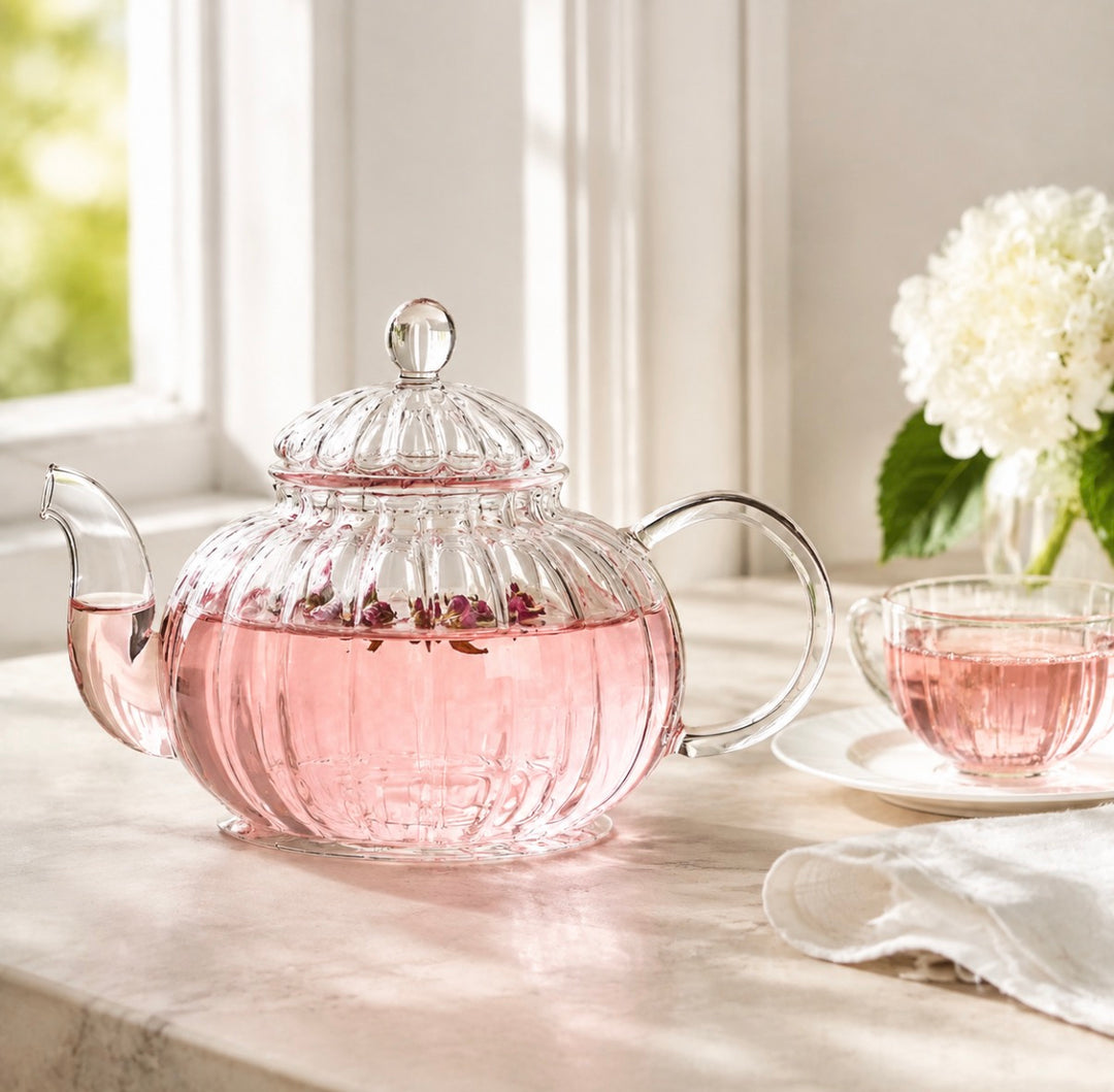 Glass Tea Pot with Infuser and Lid (20oz)