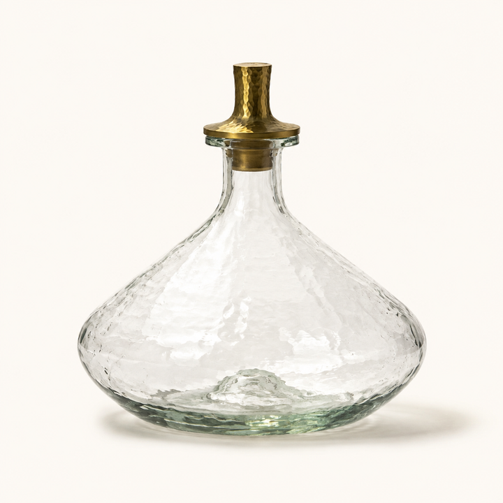 Pebbled Decanter Wide