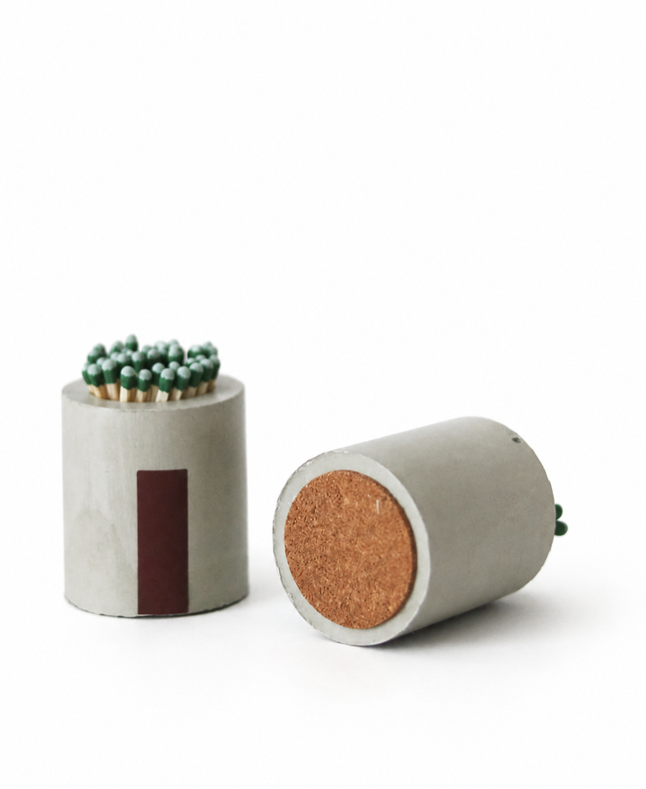 Handmade White Concrete Match Holder/Match Striker
