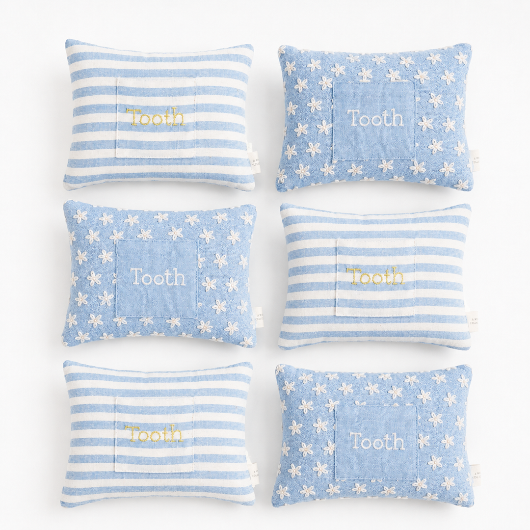 Handwoven Floral Tooth Fairy Pillow