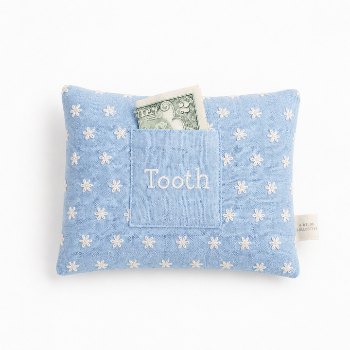 Handwoven Floral Tooth Fairy Pillow