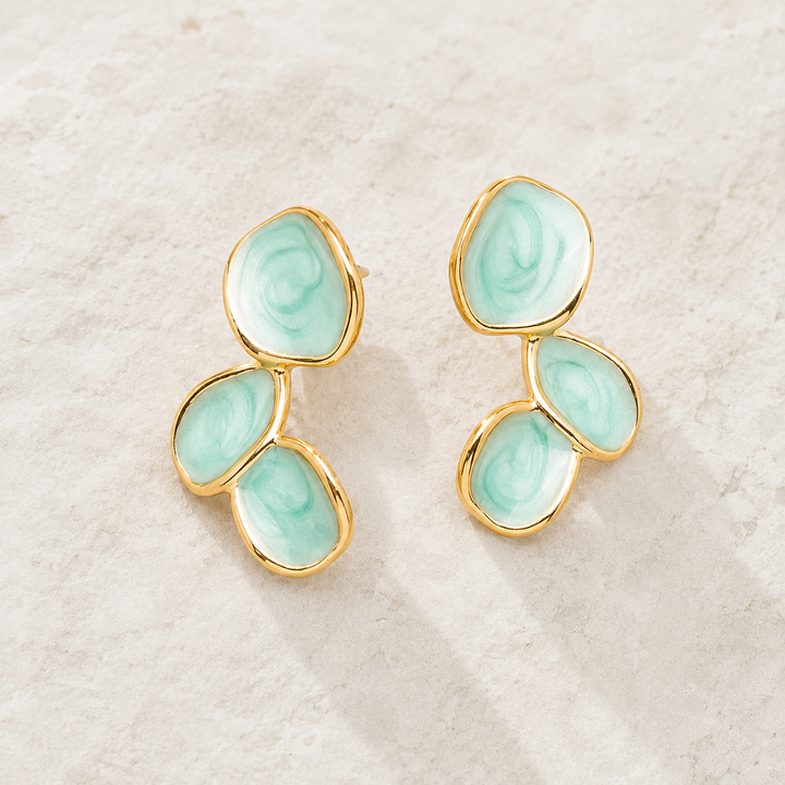 Hope Echo Earrings in Mint