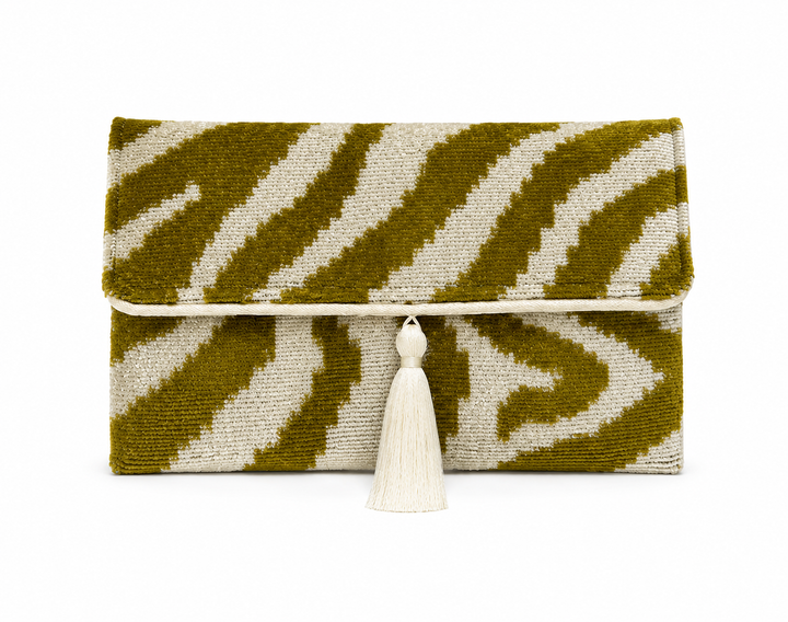 Taylor Silk Velvet Ikat Clutch