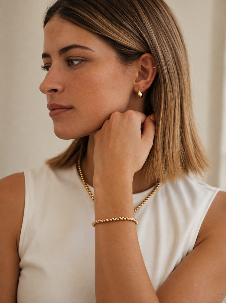 HOLLAND ROUND BOX CHAIN BRACELET