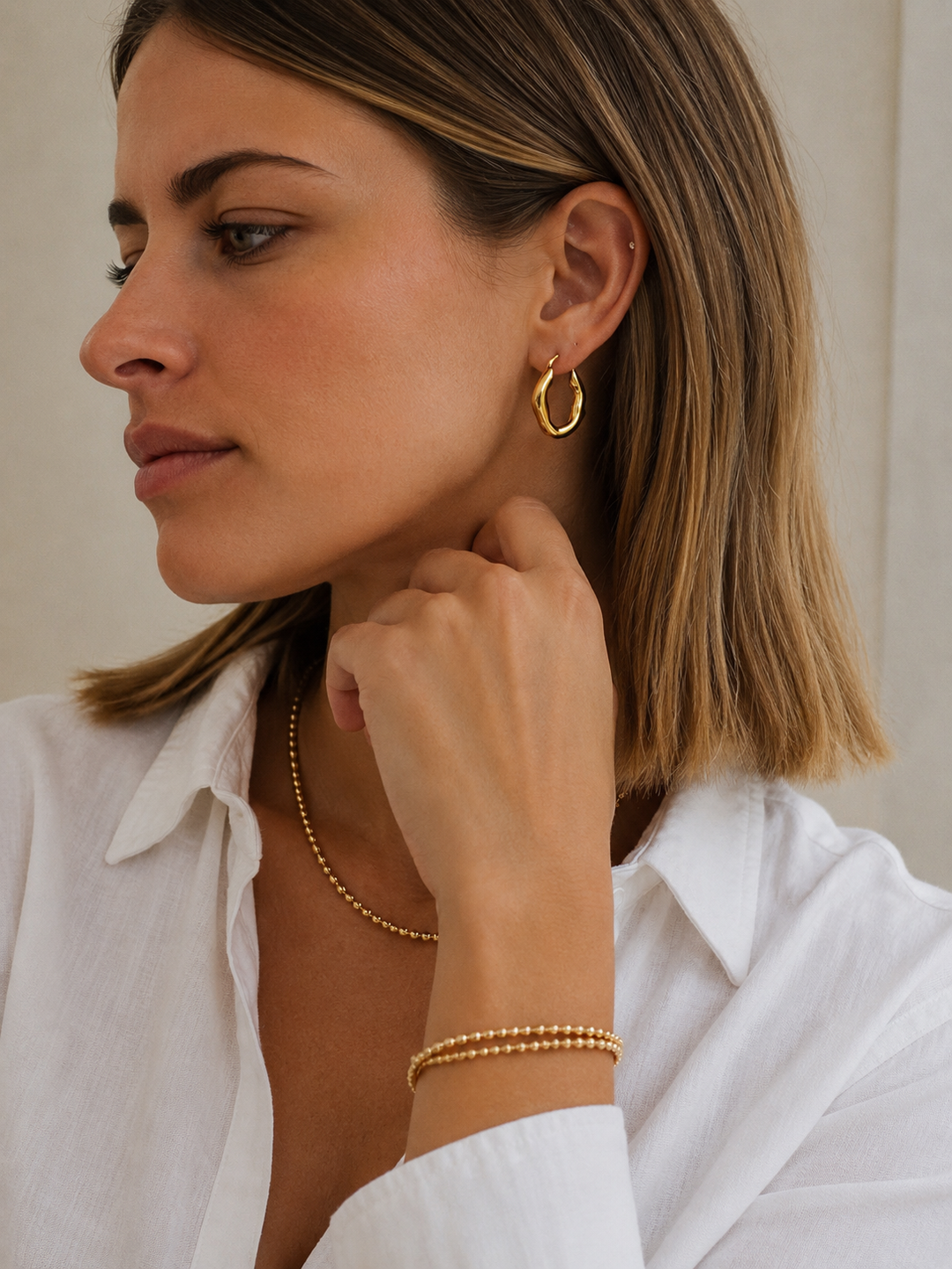 GOLD FILLED DOUBLE WRAP BRACELET