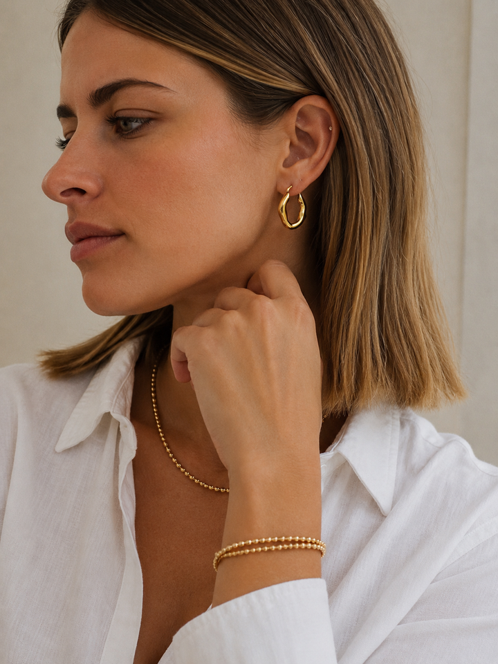 GOLD FILLED DOUBLE WRAP BRACELET