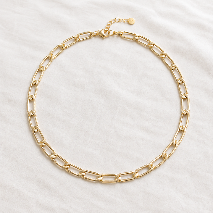 CLEOPATRA CHAIN NECKLACE: Gold / 15"-17"
