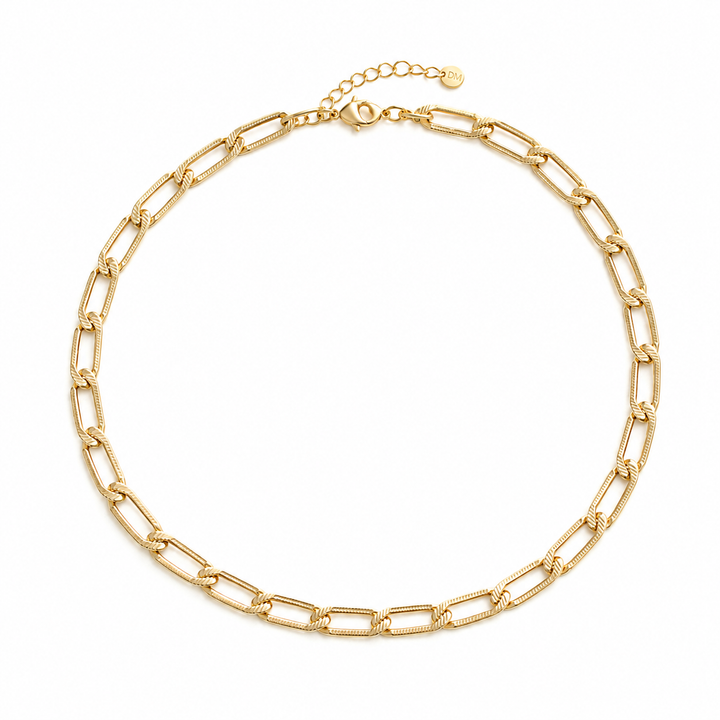 CLEOPATRA CHAIN NECKLACE: Gold / 15"-17"