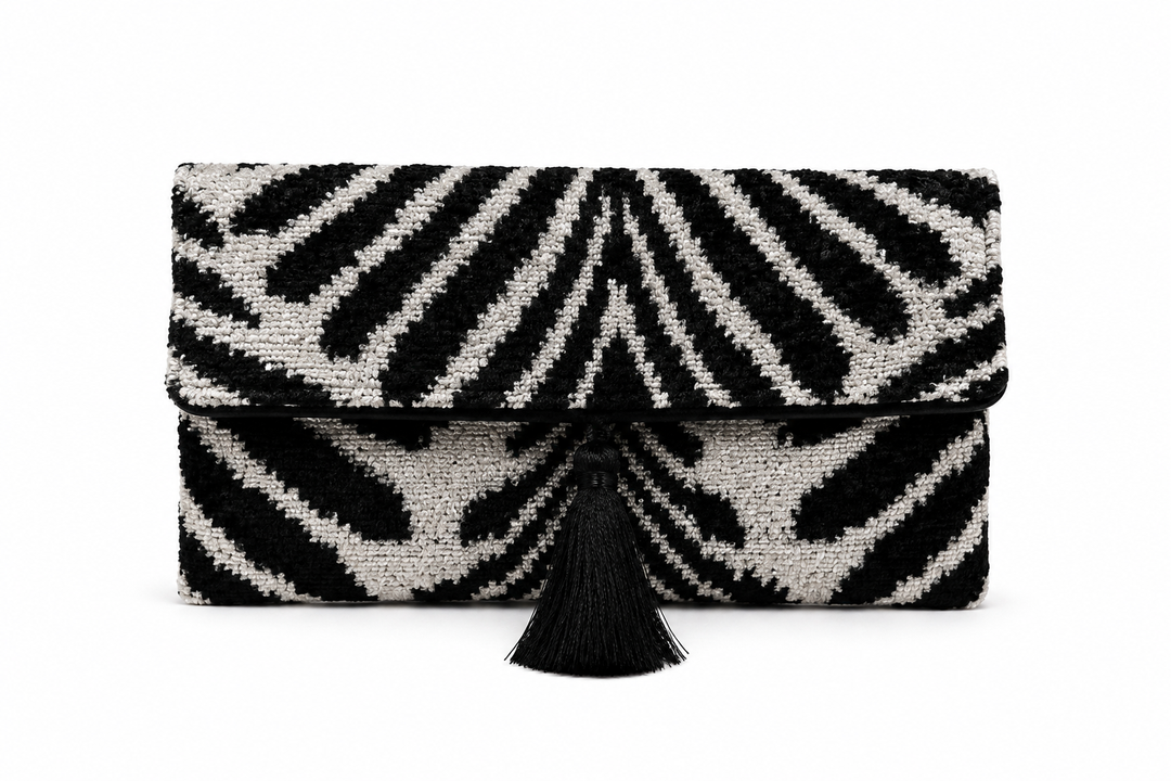 Blair Velvet Ikat Clutch