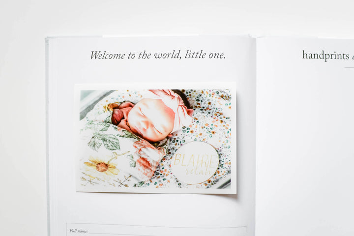 Baby's First Year Memory Book & Photo Album | Cream