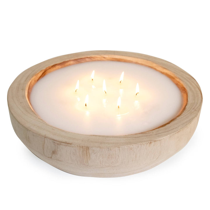 Paulownia Wood Round Candle (Local Delivery Only)