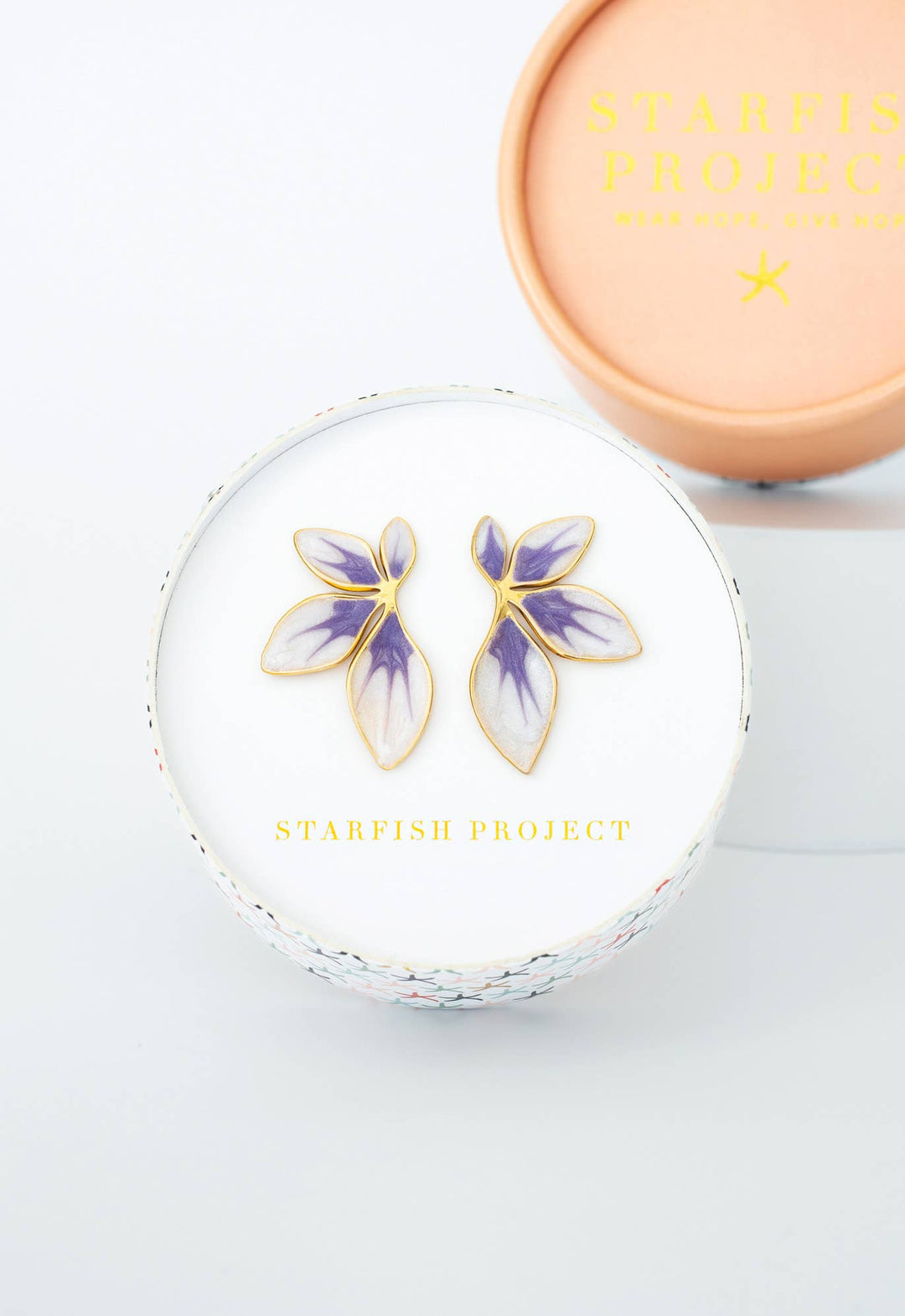 Fourish Lavender Leaf Earrings