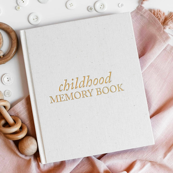 Baby & Childhood Memory Book | Baby Photo Album: Off-White