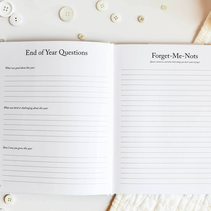 Baby & Childhood Memory Book | Baby Photo Album: Off-White