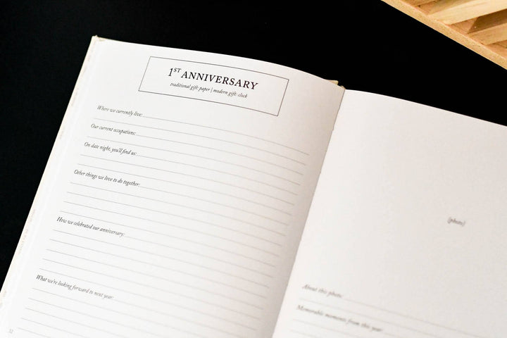 Anniversary Journal | Wedding Book | Gift for Wife or Spouse: Taupe
