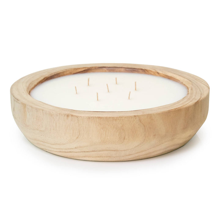 Paulownia Wood Round Candle (Local Delivery Only)